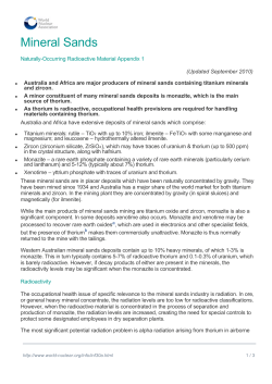 Mineral Sands