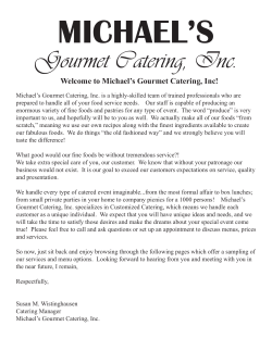 Gourmet Catering, Inc.