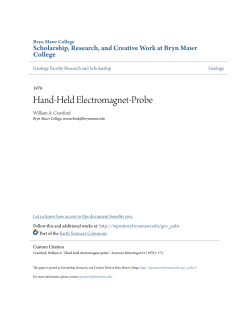 Hand-Held Electromagnet-Probe - Scholarship, Research, and