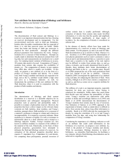 New attribute for determination of lithology and brittleness