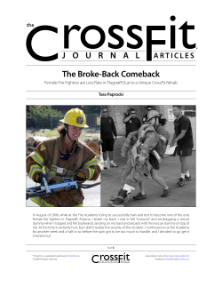 JOURNAL The Broke-Back Comeback