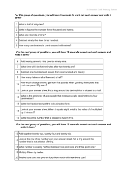 For this group of questions, you will have 5 seconds to