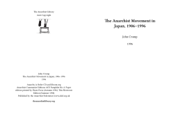 Anarchist Movement in Japan, 1906–1996