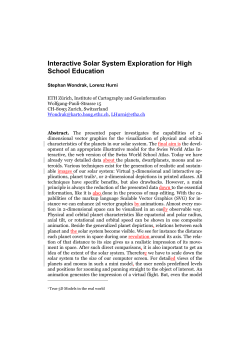 Interactive Solar System Exploration for High School Education