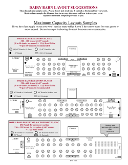 Maximum Capacity Layouts Samples