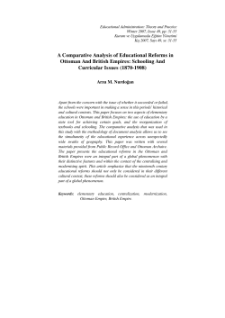 A Comparative Analysis of Educational Reforms in Ottoman And