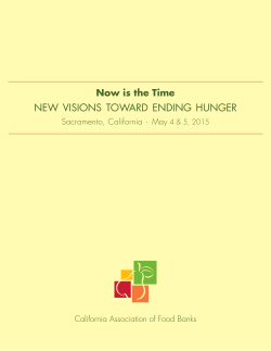 Conference Attendee List - California Association of Food Banks