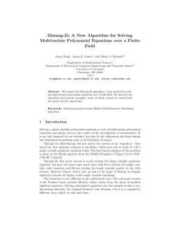 A New Algorithm for Solving Multivariate Polynomial Equations over