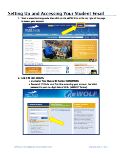 Setting up and accessing your student email