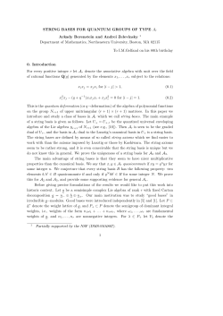 STRING BASES FOR QUANTUM GROUPS OF TYPE Ar Arkady