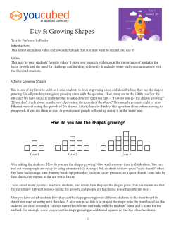Day 5: Growing Shapes