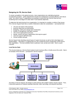 The Prime Benefits Of Using The ITIL IT Service Management