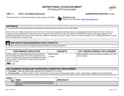 US Unit 10: Civil Rights Movement
