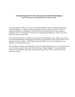 Ossining Operations Center Renamed for John