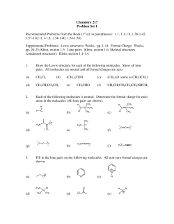 Chemistry 217 Problem Set 1 Recommended Problems from the Book