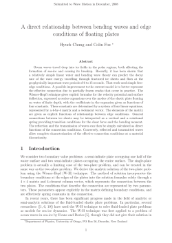 A direct relationship between bending waves and edge conditions of