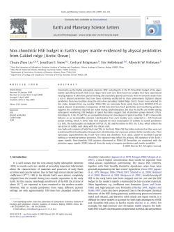 Non-chondritic HSE budget in Earth`s upper mantle evidenced by