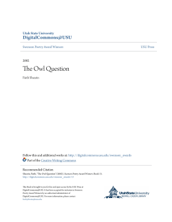 The Owl Question - DigitalCommons@USU