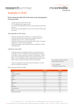 Australia in 2030