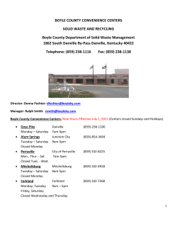 boyle county convenience centers