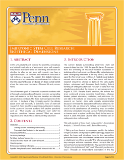 Stem Cell Research - Squire Family Foundation