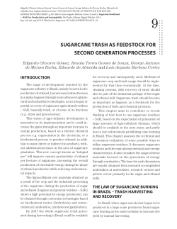 sugarcane trash as feedstock for second generation processes