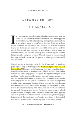 Network Theory, Plot Analysis