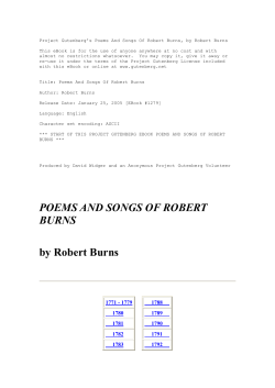 Poems And Songs Of Robert Burns