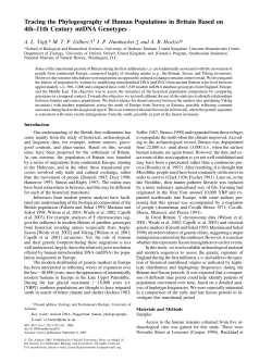 Tracing the Phylogeography of Human