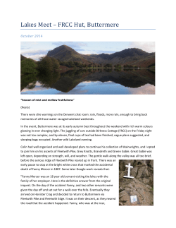 Lakes Meet &ndash; FRCC Hut, Buttermere