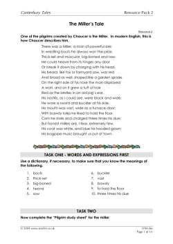 Canterbury Tales Resource Pack 2