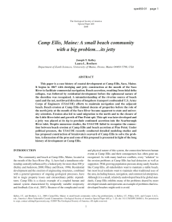 Camp Ellis, Maine: A small beach community with a big problem…its