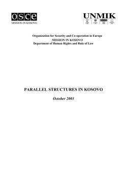 parallel structures in kosovo