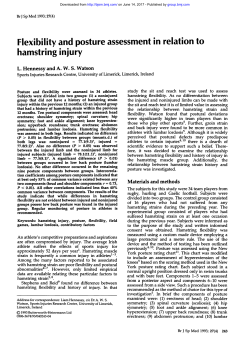 hamstring injury