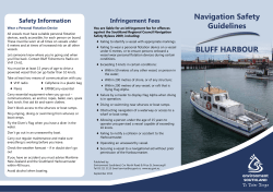 Factsheet - Safe boating in Bluff
