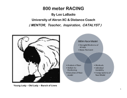 800 meter RACING