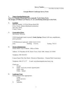 GHLI Survey form - Buckhead Heritage Society