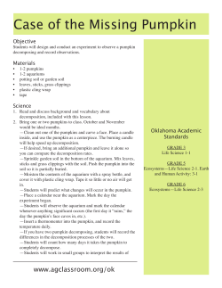 Case of the Missing Pumpkin - Oklahoma 4-H