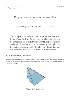 Polyhedra and commensurability