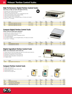25 Pelouze &reg; Portion Control Scales
