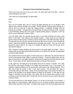 Phishing for Funds in Real Estate Transactions &ldquo;What do you mean