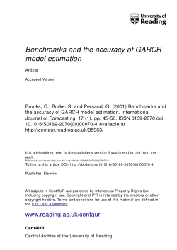 Benchmarks and the accuracy of GARCH model estimation