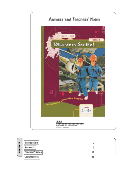 Answers and Teachers` Notes