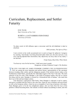 Curriculum, Replacement, and Settler Futurity