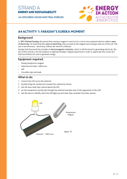 A4 Activity 1: Faraday`s Eureka Moment
