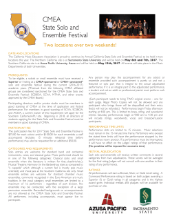 CMEA State Solo and Ensemble Festival