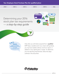 Determining your 2016 stock plan tax requirements &mdash; a step