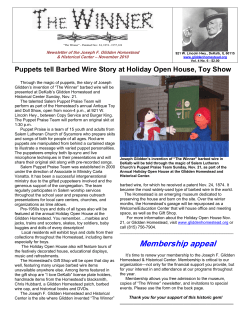 November - The Glidden Homestead