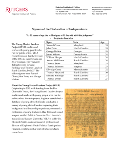 Signers of the Declaration of Independence