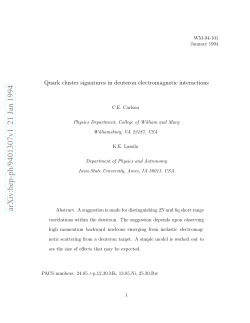 Quark cluster signatures in deuteron electromagnetic interactions
